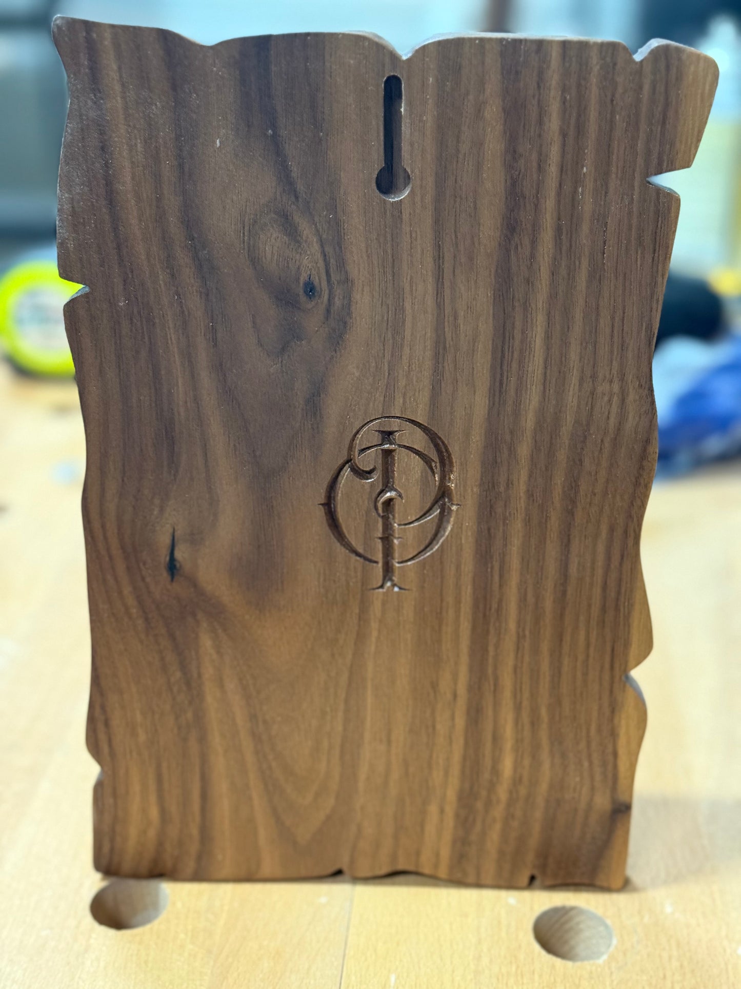 Walnut Texas Key Rack With Epoxy Inlay