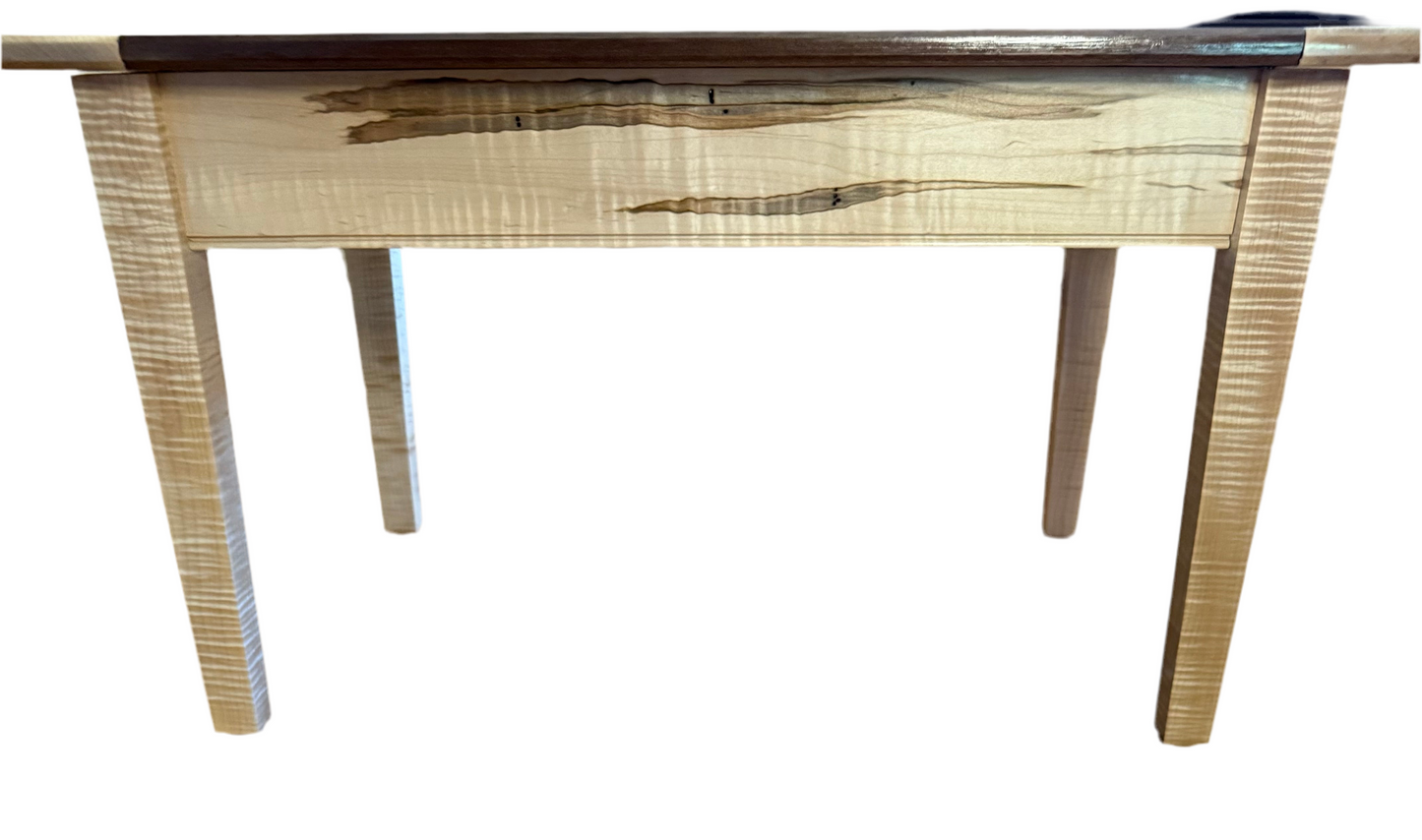 Walnut Curly Maple Coffee Table/ Accent Table