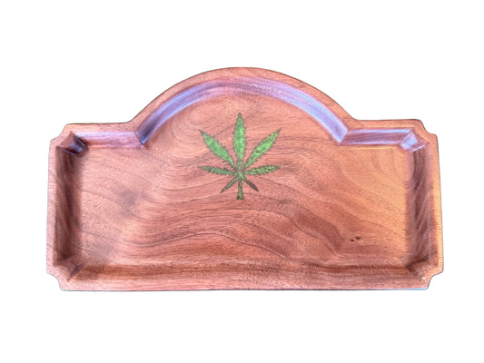 curly walnut rolling tray