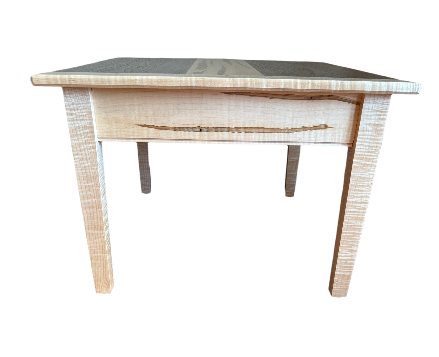 Walnut Curly Maple Coffee Table/ Accent Table