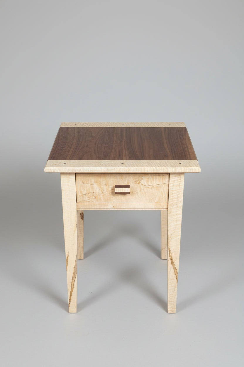 ambrosia Curley maple end table 